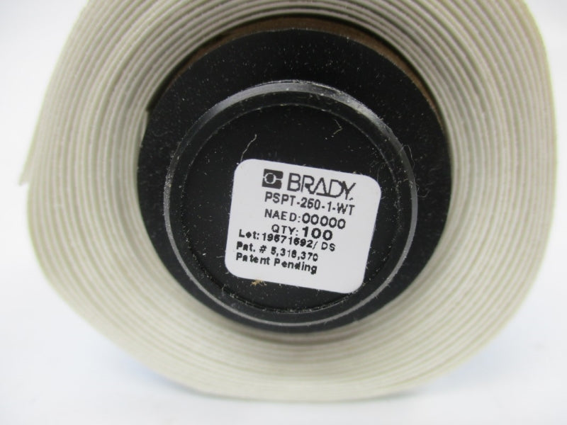 BRADY PSPT-250-1-WT (PKG OF 100) NSMP