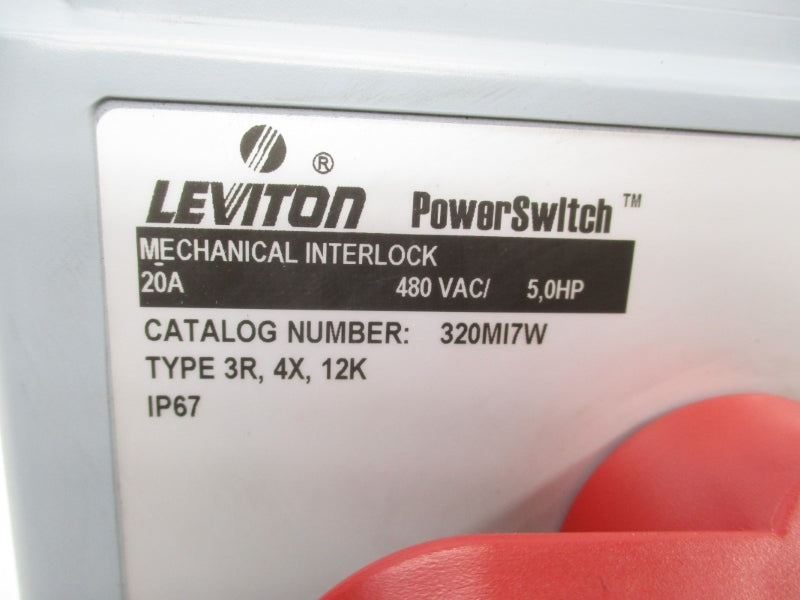 LEVITON 320MI7W 480VAC 20A NSNP