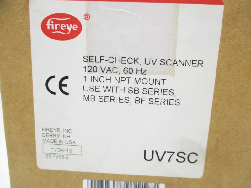 FIREYE UV7SC 120VAC 1" NSMP