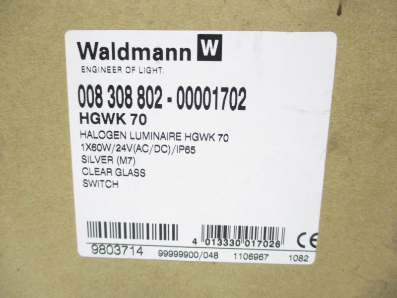 WALDMANN 008308802-00001702 HGWK-70 24V NSMP