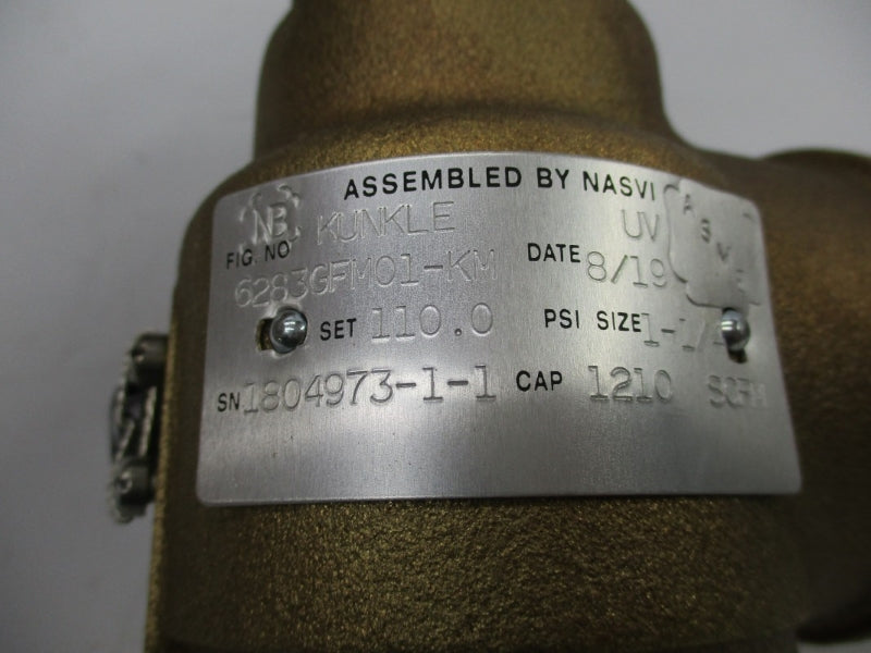 KUNKLE 6283GFM01-KM 110PSI 1-1/4" NSMP