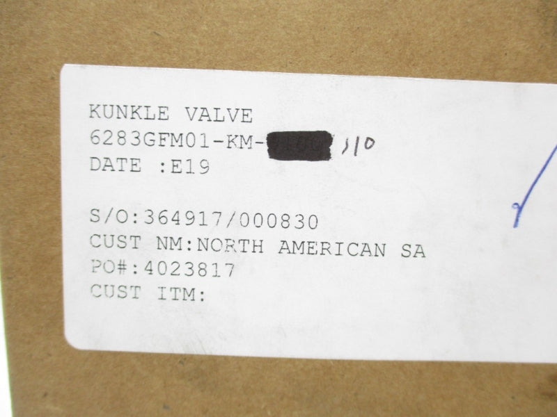 KUNKLE 6283GFM01-KM 110PSI 1-1/4" NSMP