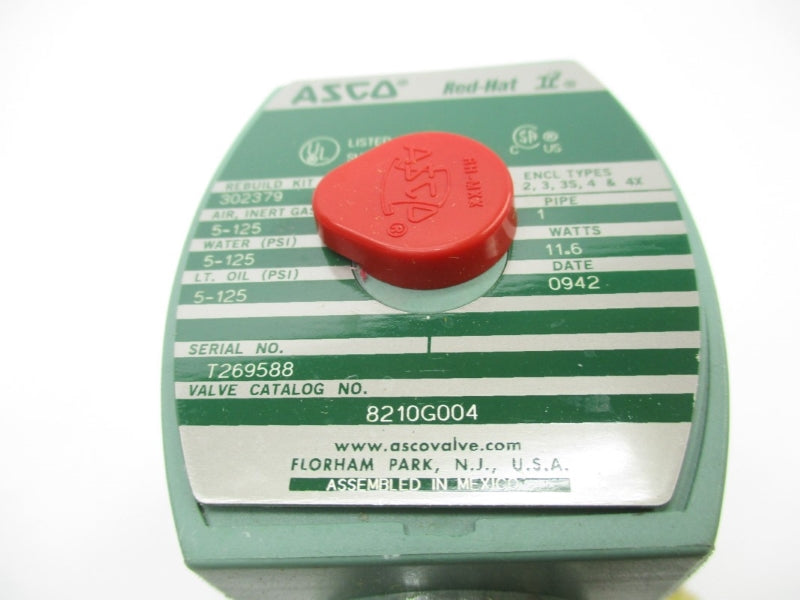 ASCO 8210G004 24VDC 5-125PSI 1" NSMP