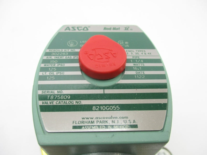 ASCO 8210G055 120VAC 125PSI 1-1/4" NSMP