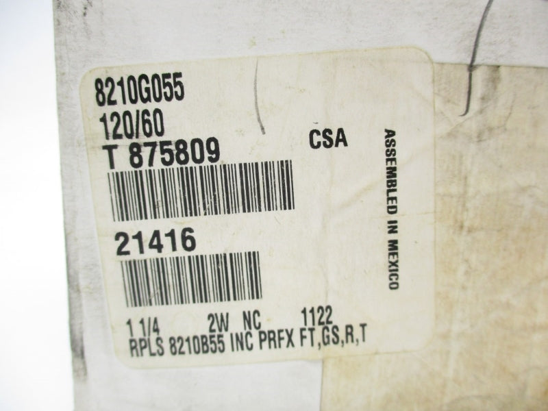 ASCO 8210G055 120VAC 125PSI 1-1/4" NSMP