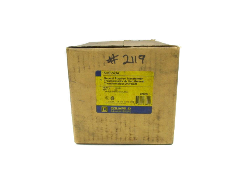 SQUARE D 150SV43A 120/240V .150KVA NSFS