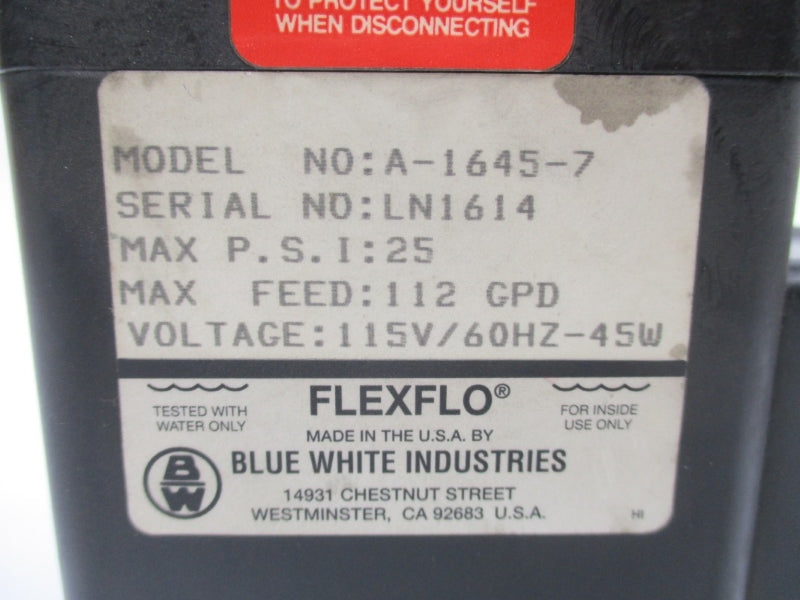 FLEXFLO A-1645-7 115V 25PSI (AS PICTURED) NSNP