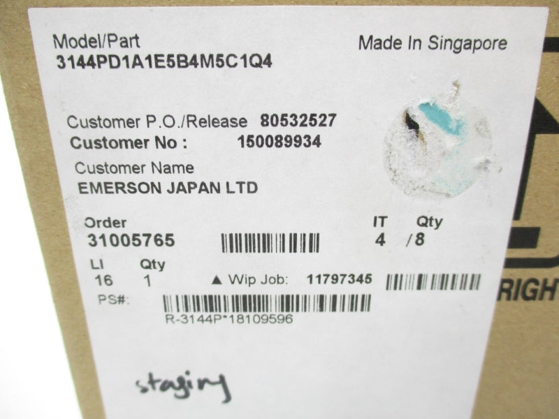 ROSEMOUNT 3144PD1A1E5B4M5C1Q4 12.0-42.4VDC 2000'F NSMP
