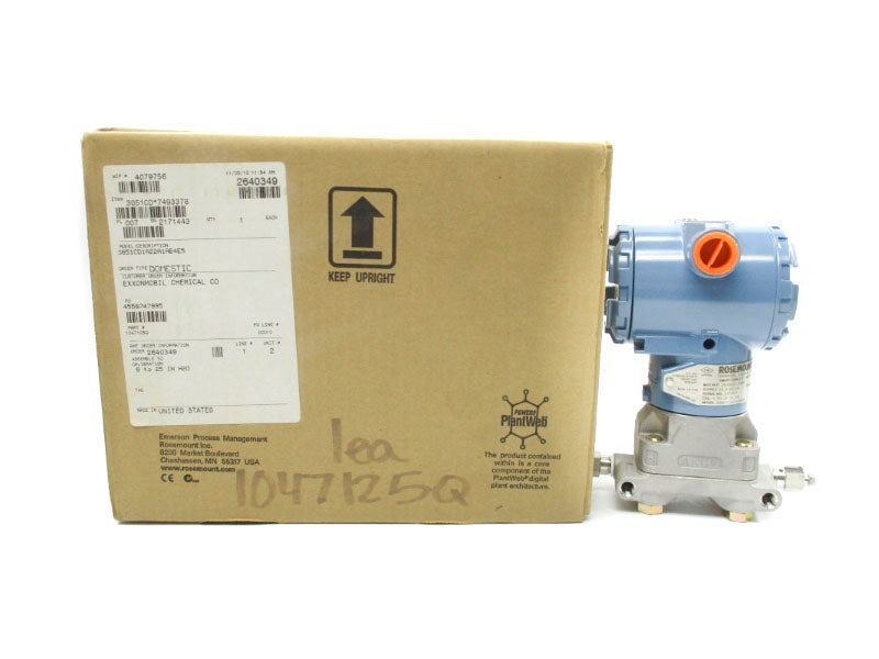 ROSEMOUNT 3051CD1A22A1AB4E5 10.5-55VDC 2000PSI NSMP