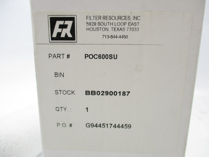 FILTER RESOURCES POC600SU NSMP