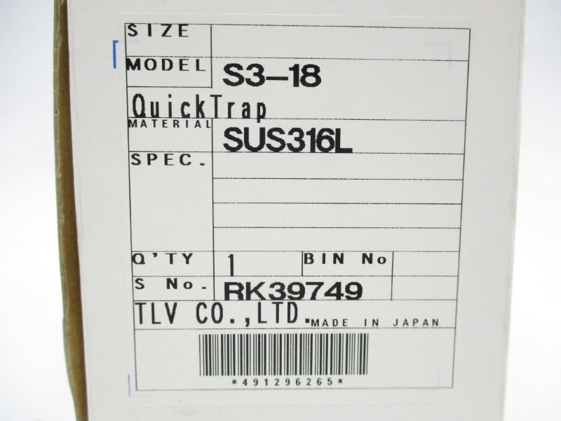 TLV S3-18 345PSI 752'F (PKG OF 10) NSMP