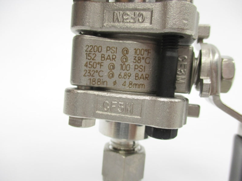 WHITEY SS-62TS4 2200PSI 100'F NSNP