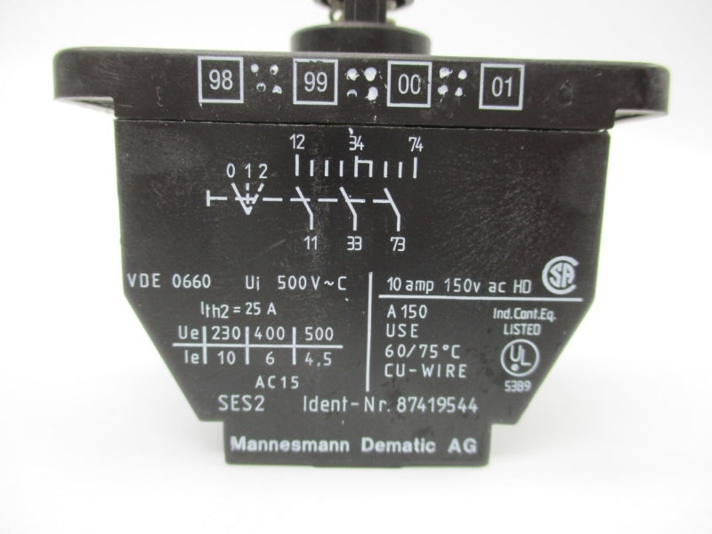 MANNESMANN DEMAG 87419544 500VAC 10A NSNP