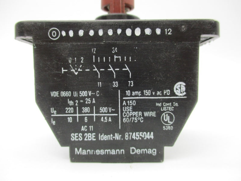 MANNESMANN DEMAG 87455044 500VAC 10A NSNP