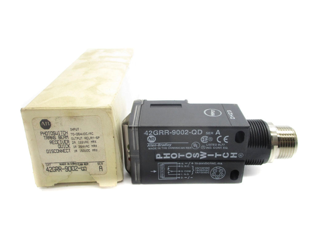 ALLEN BRADLEY 42GRR-9002-QD SER. A 70-264VAC/DC 2A (WH) NSMP