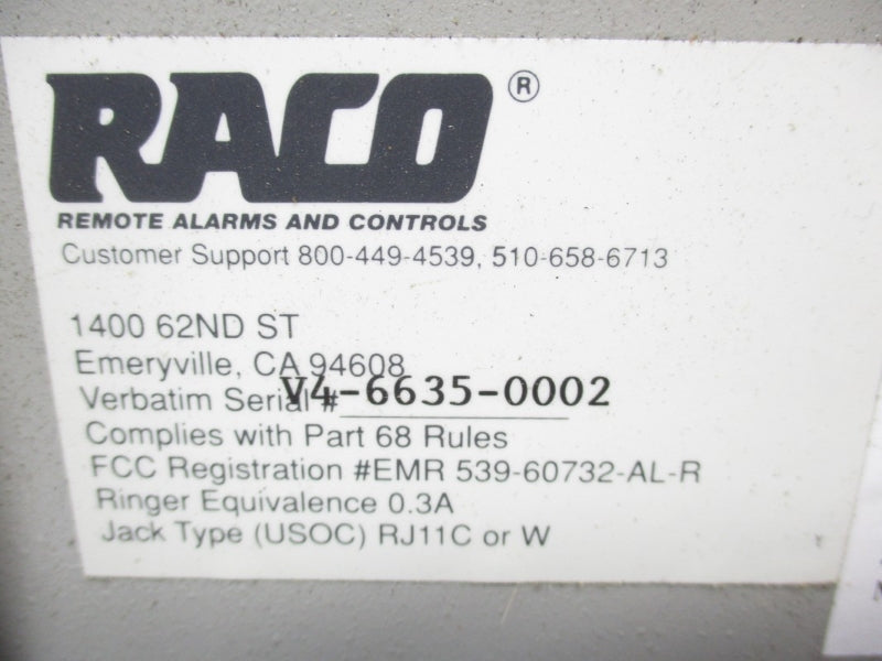 RACO V4-6635-0002 NSNP