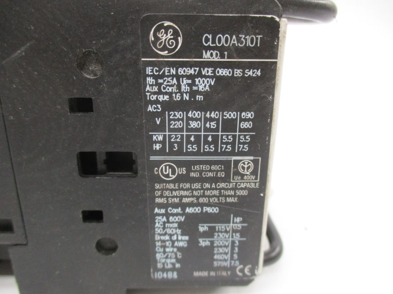 GENERAL ELECTRIC CL00A310T 110/120V 25A NSNP