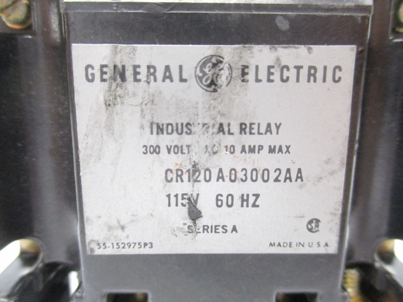 GENERAL ELECTRIC CR120A03002AA SER. A 115V 10A UNMP