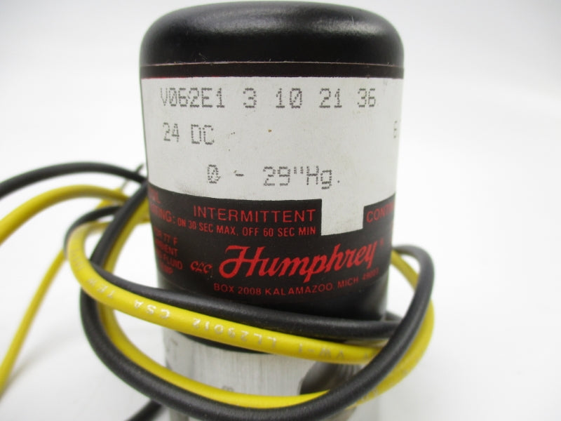 HUMPHREY V062E13102136 24VDC 0-29"HG NSMP