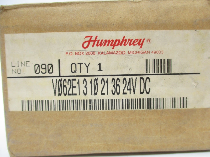 HUMPHREY V062E13102136 24VDC 0-29"HG NSMP