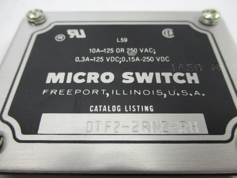MICRO SWITCH DTF2-2RN2-RH 250VAC 10A NSMP