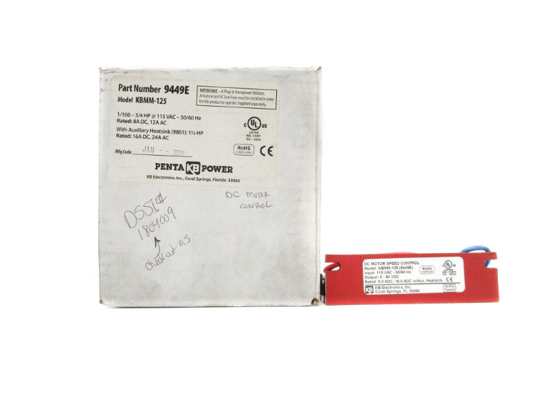 KB ELECTRONICS KBMM-125 9449E 115VAC NSMP