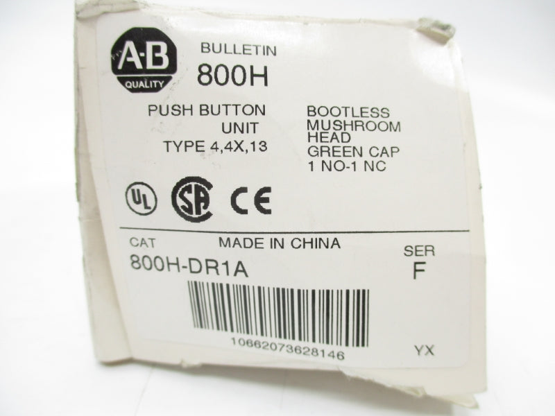 ALLEN BRADLEY 800H-DR1A SER. F (WH) NSMP