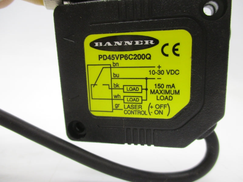 BANNER ENGINEERING PD45VP6C200Q 48324 10-30VDC NSMP