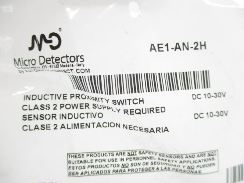 MICRO DETECTORS AE1-AN-2H 10-30VDC NSMP