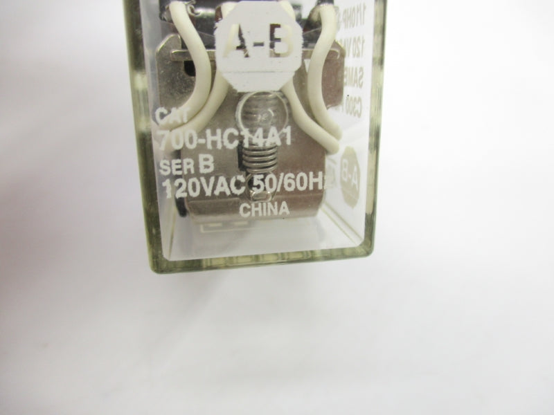ALLEN BRADLEY 700-HC14A1 SER. B 120VAC 3A (WH) NSMP