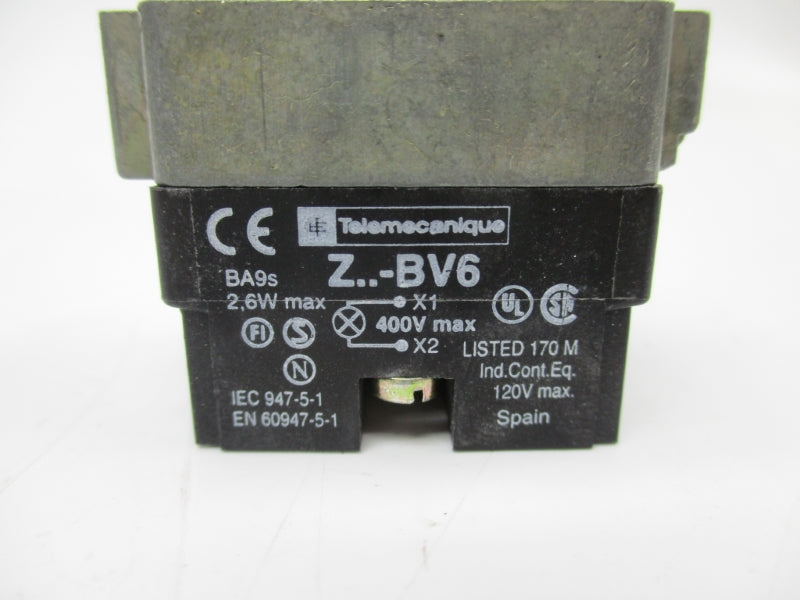 TELEMECANIQUE ZB2BV6-24V 400V NSMP