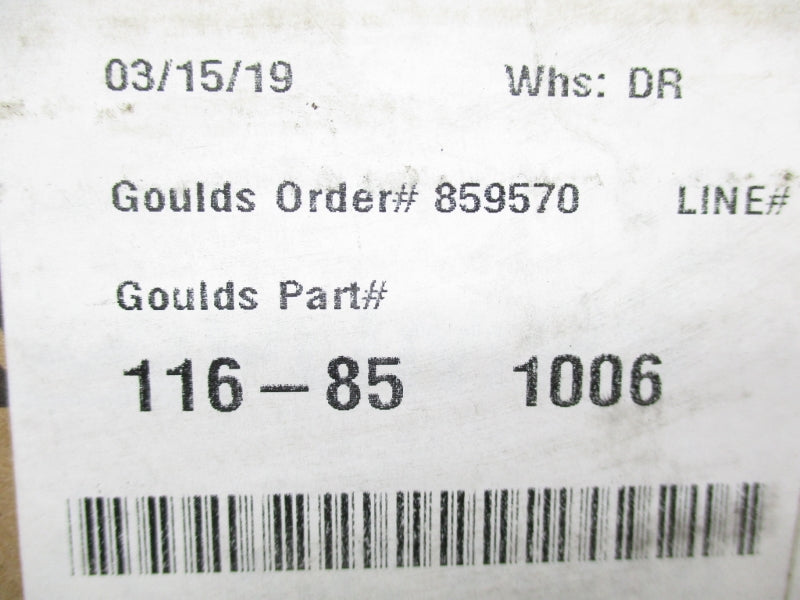 GOULDS 116-85 NSMP