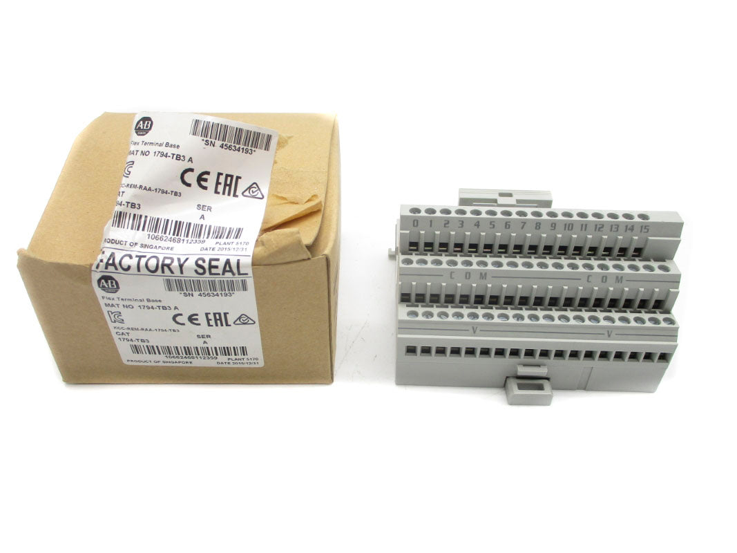 ALLEN BRADLEY 1794-TB3 SER. A 125VDC/AC 10A NSMP