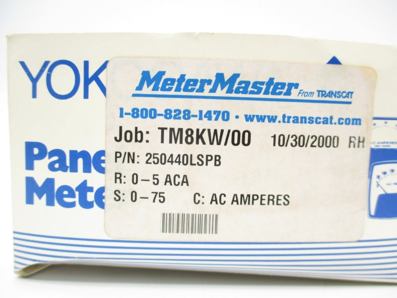 METER MASTER 250440LSPB 0-75A NSMP