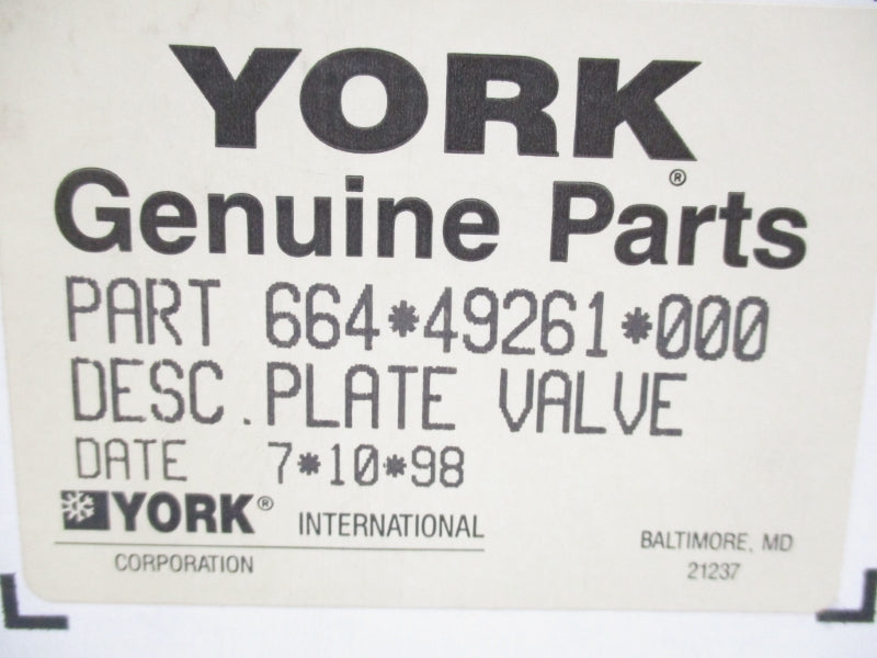 YORK 664-49261-000 NSMP