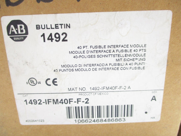 ALLEN BRADLEY 1492-IFM40F-F-2 SER. A 0-132VAC/DC NSMP