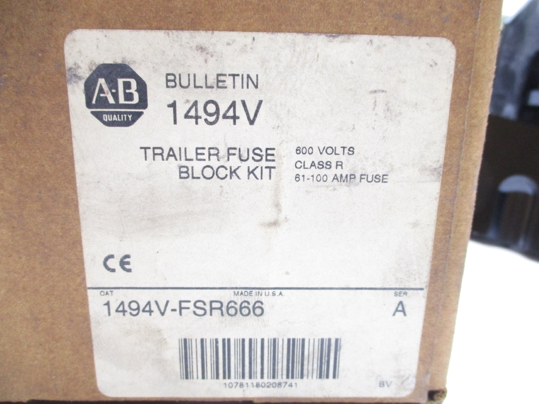 ALLEN BRADLEY 1494V-FSR666 SER. A 600V 61-100A (BR/WH) NSMP