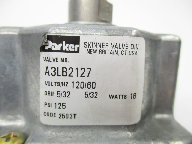 PARKER A3LB2127 120V 125PSI NSNP
