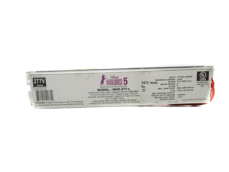 WORKHORSE WH5-277-L 277VAC 0.48A NSNP