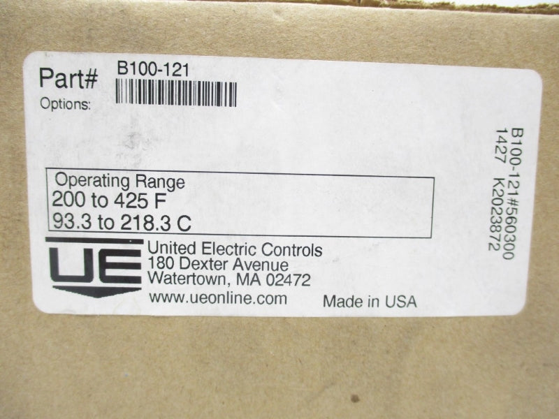 UNITED ELECTRIC B100-121 200-425'F NSMP