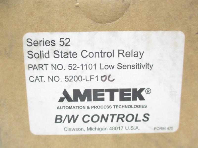 AMETEK 5200-LF1 52-110100 SER. 52 240VAC 10A NSMP