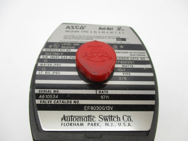ASCO EF8030G13V 110/120V 15PSI 3/8" NSNP