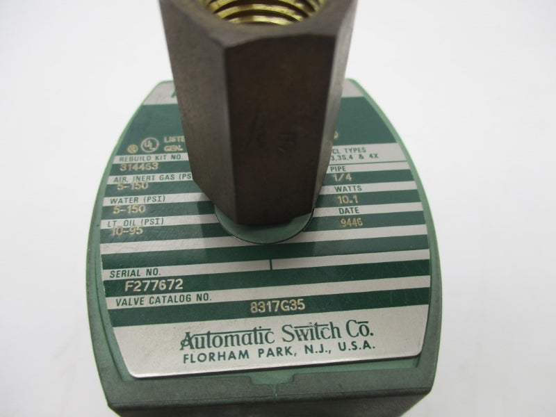 ASCO 8317G35 110/120V 5-150PSI 1/4" UNMP