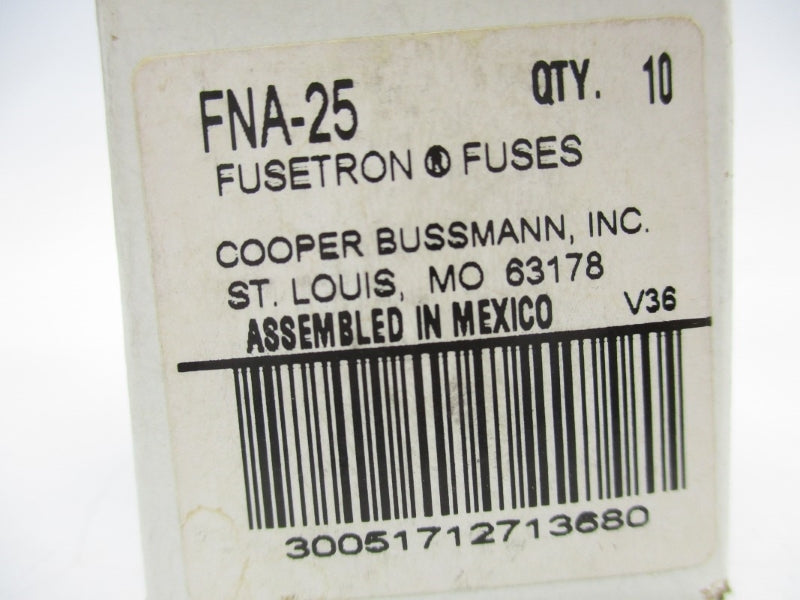 BUSSMANN FNA-25 25A (PKG OF 10) NSMP