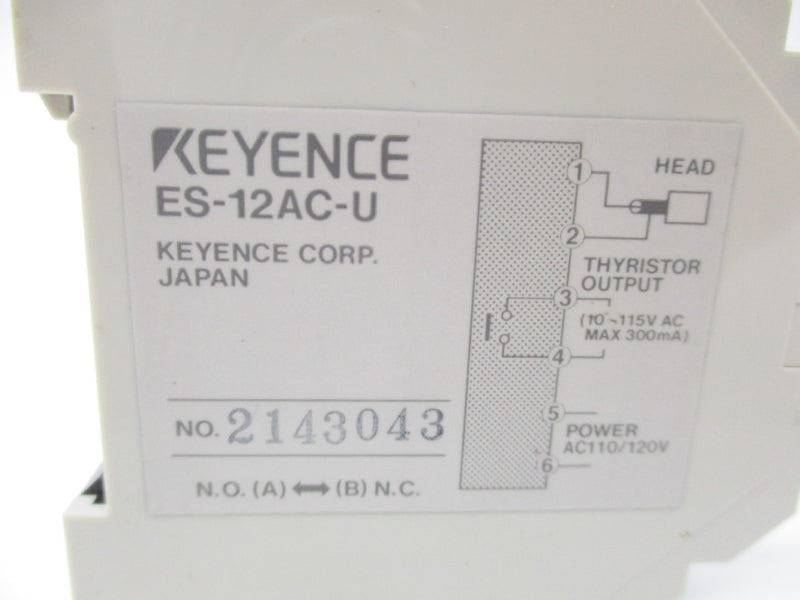 KEYENCE ES-12AC-U 110/120VAC NSMP