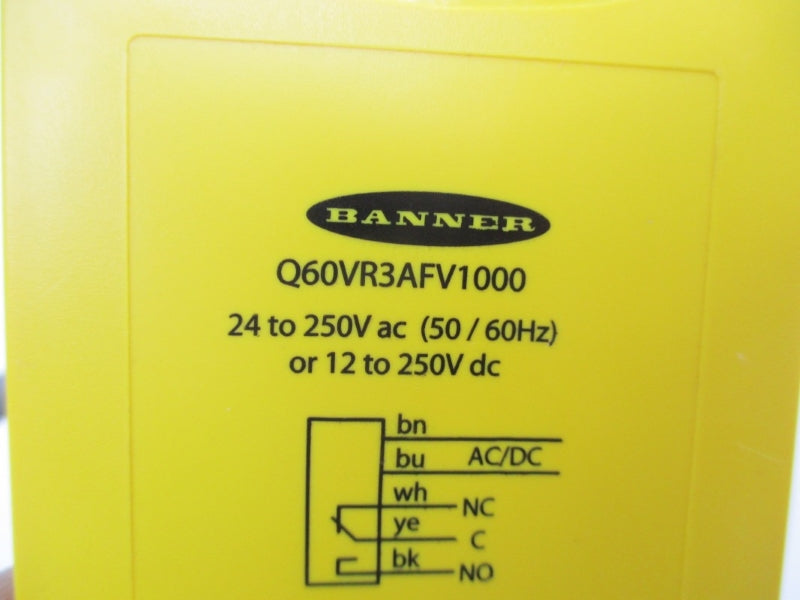 BANNER ENGINEERING Q60VR3AFV1000 70094 24-250VAC NSMP
