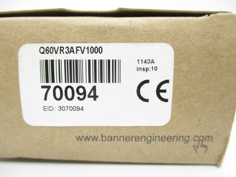 BANNER ENGINEERING Q60VR3AFV1000 70094 24-250VAC NSMP