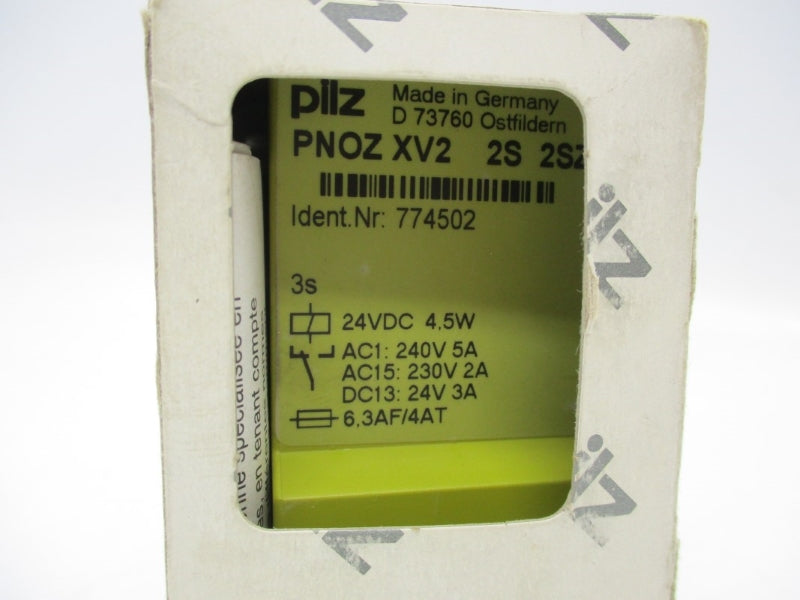 PILZ PNOZXV22S2SZ 774502 24VDC 3A 3S NSMP
