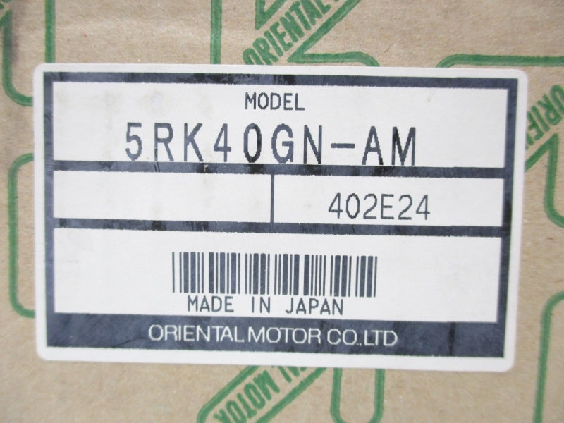 ORIENTAL MOTOR 5RK40GN-AM 100V 1.0A NSMP