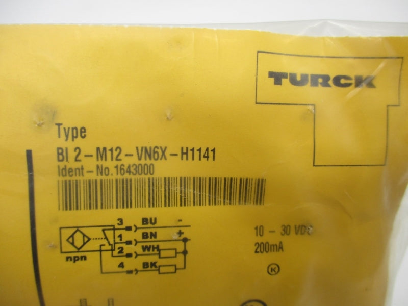 TURCK BI2-M12-VN6X-H1141 1643000 10-30VDC NSMP